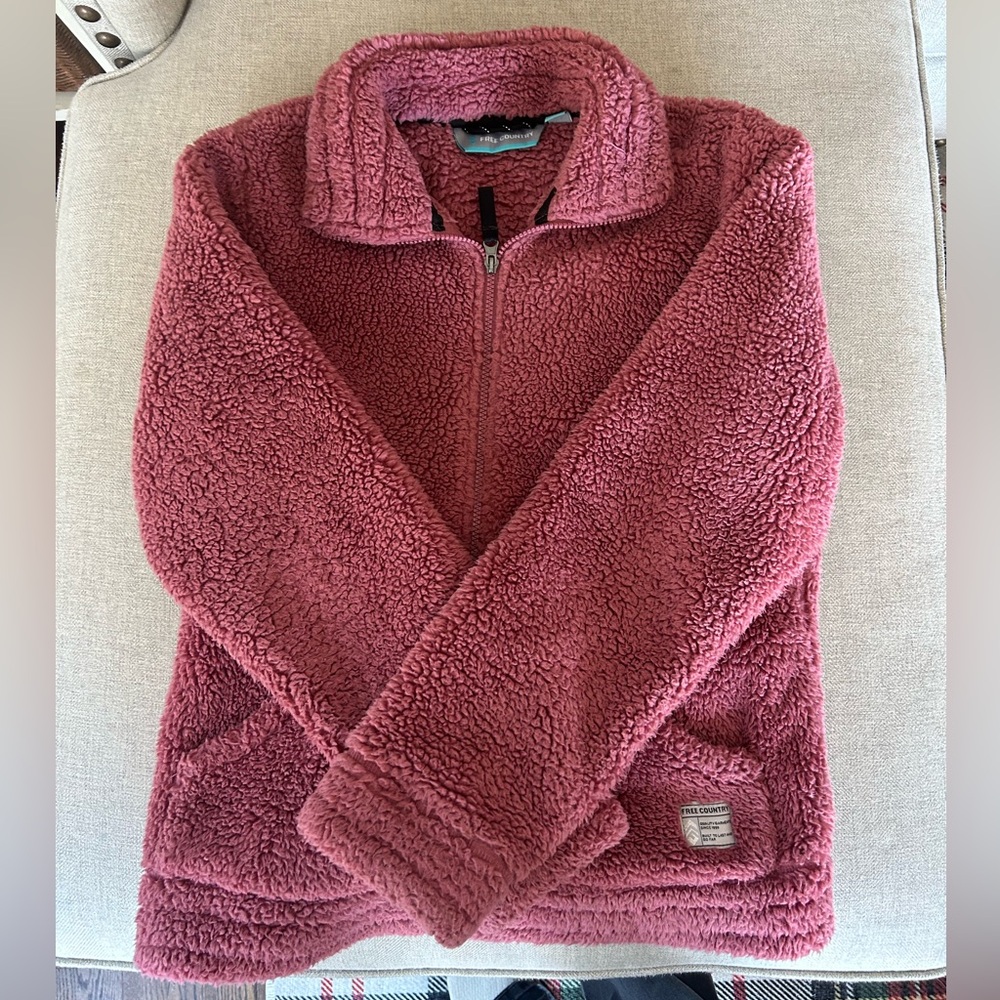 Cozy Pink Sherpa Pullover